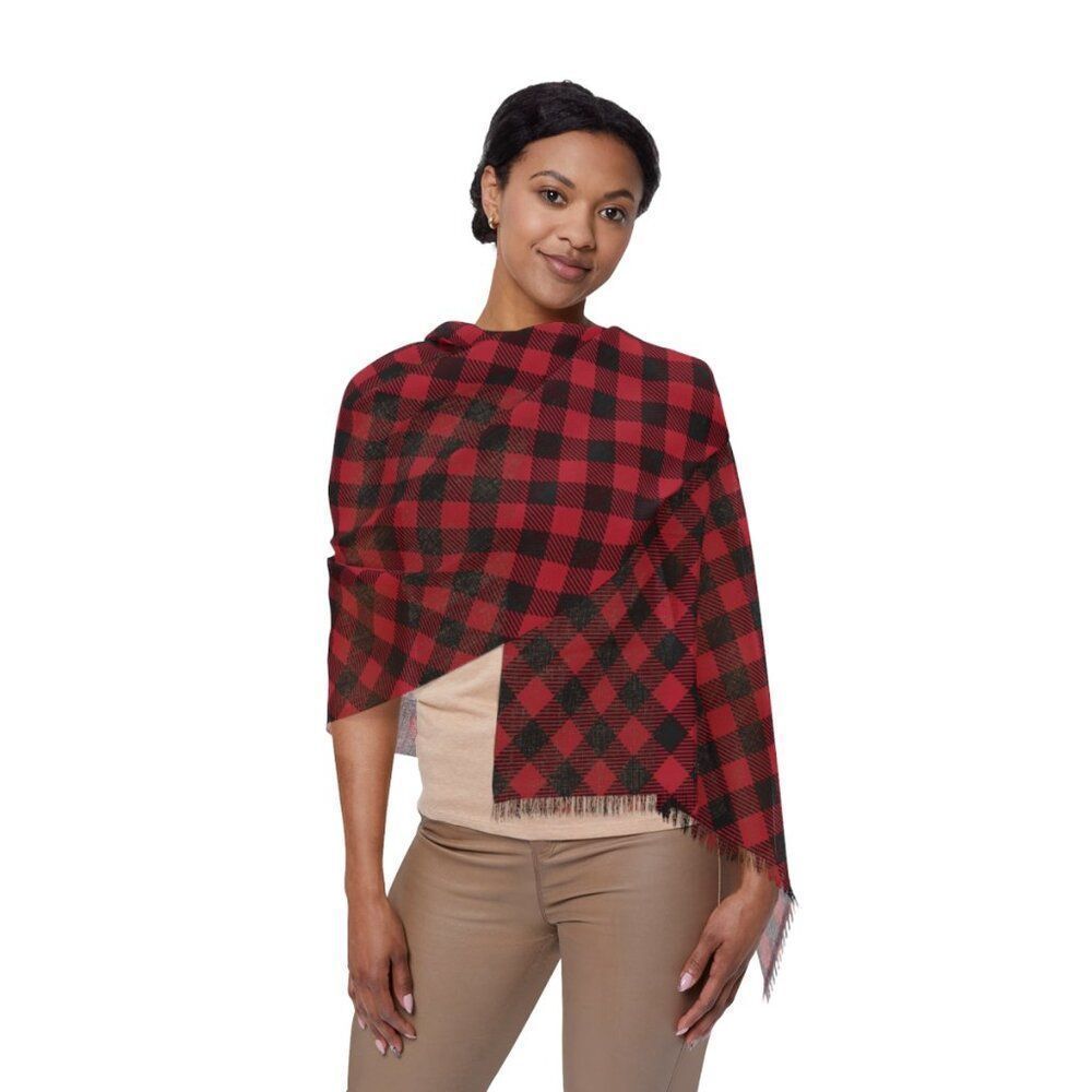 Nwt Porter Anna- Red & Black Women's Scarf In Gingham